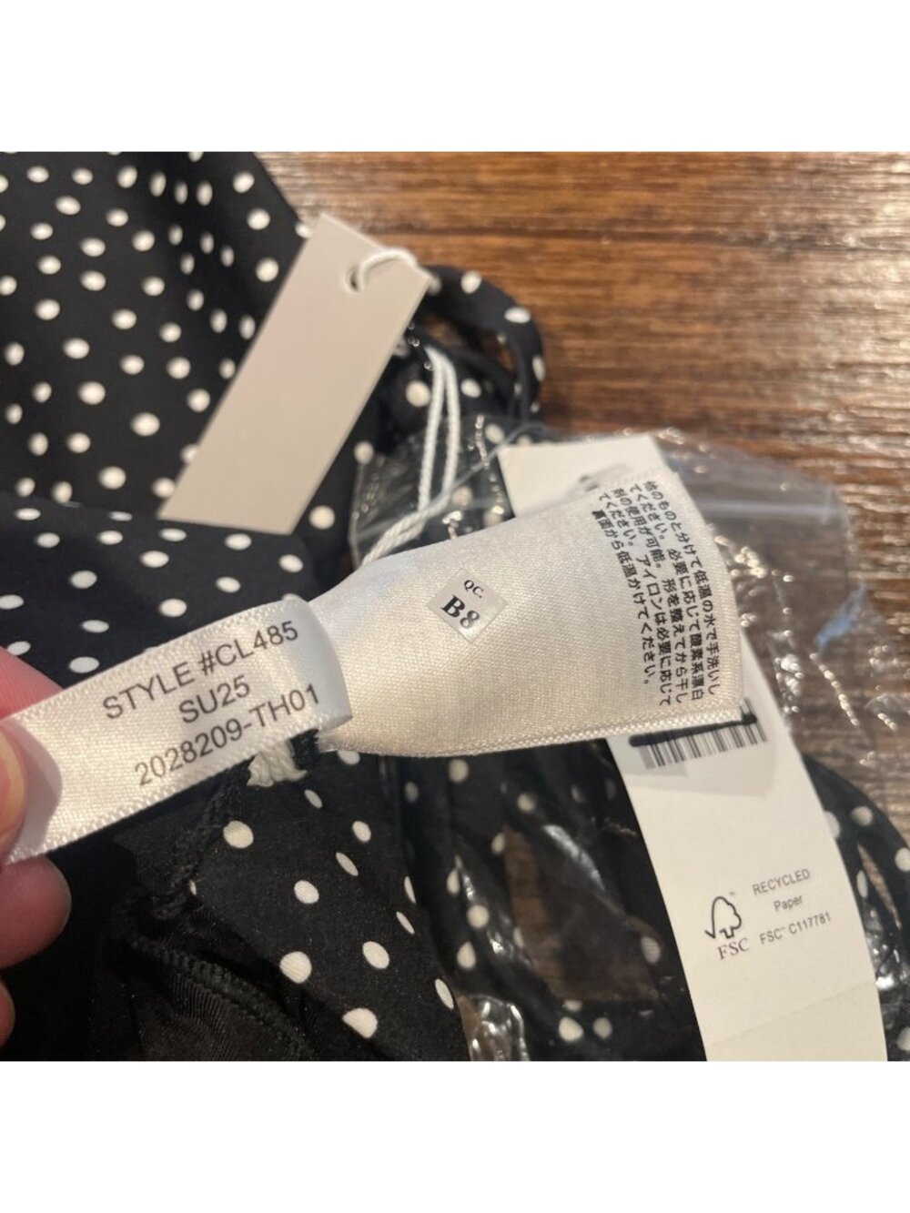 NWT J.Crew Gemma Bandeau One-Piece Swimsuit Sz 12 Black Polka Dot Classic Sculpt - Picture 14 of 14